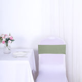 Versatile and Stylish Dusty Sage Green Chair Sashes