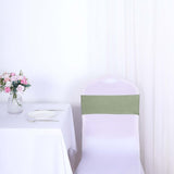 Dusty Sage Green Stretched Chair Sashes Dusty Sage Green Stretched Chair Sashes